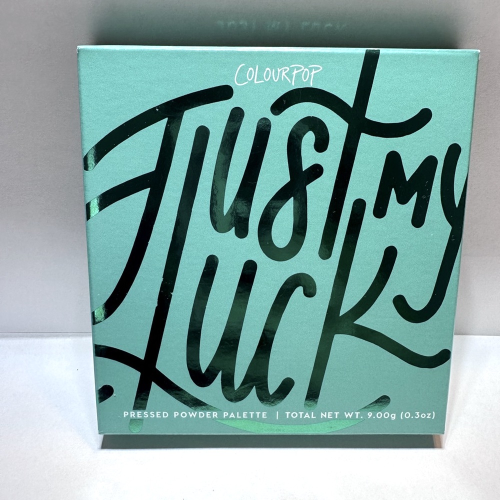 Just my luck pressed powder palette by Colourpop